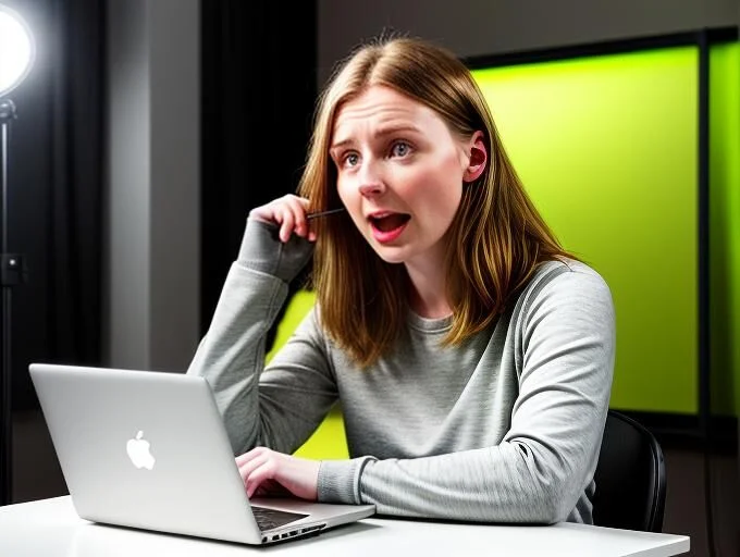 Girl on Phone to Call Desk
